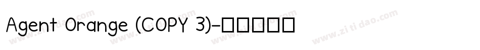 Agent Orange (COPY 3)字体转换